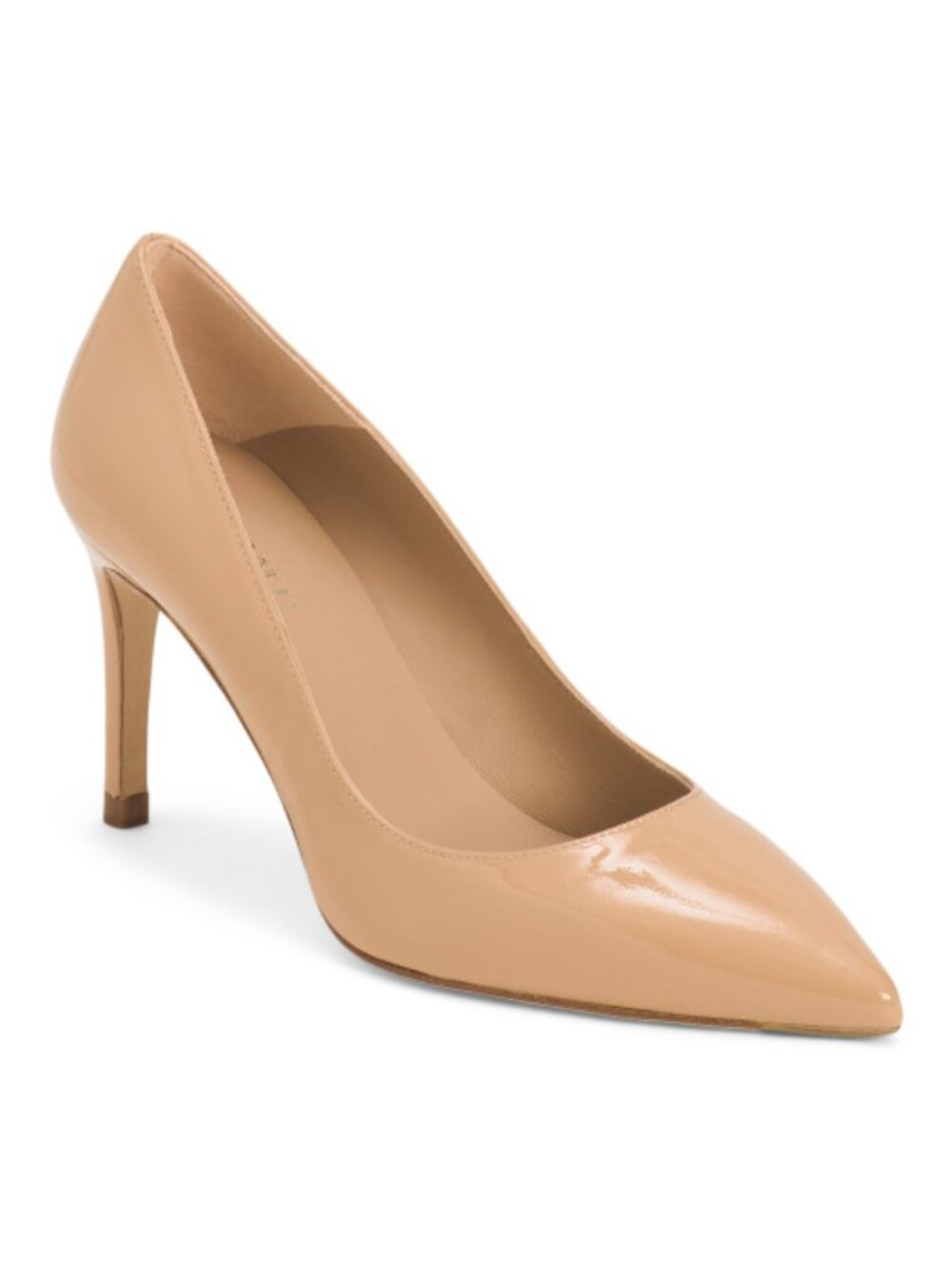 LK BENNETT Made In Spain Patent Leather Floret Pointed Toe Closed Court Pumps